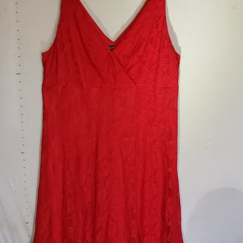 RED LACE DRESS